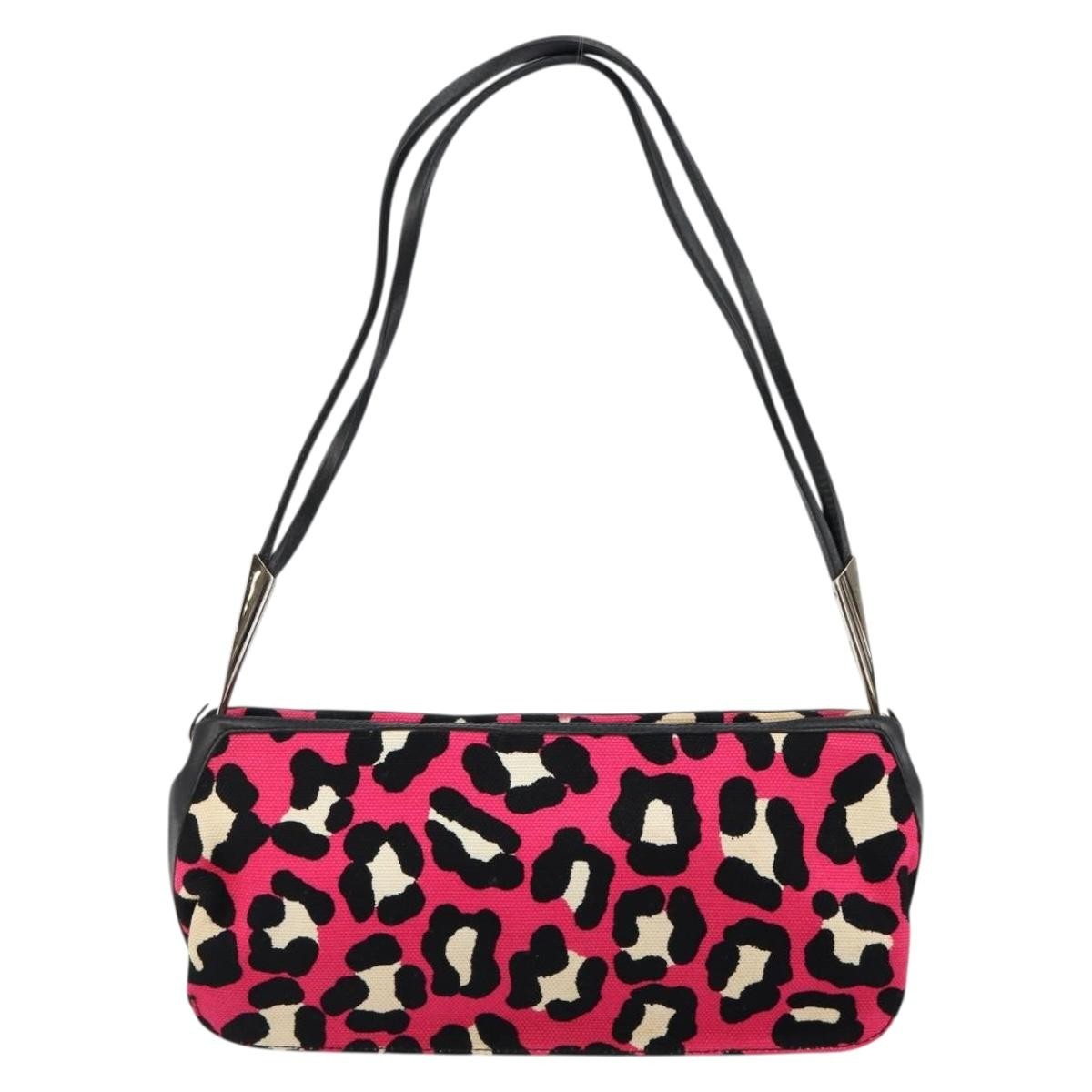 Bottega Veneta Vintage Shoulder Bag Canvas Pink Canvas Shoulder Bag Bag