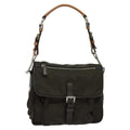 Prada Vintage Flap Shoulder Bag Nylon Khaki Nylon Shoulder Bag Bag