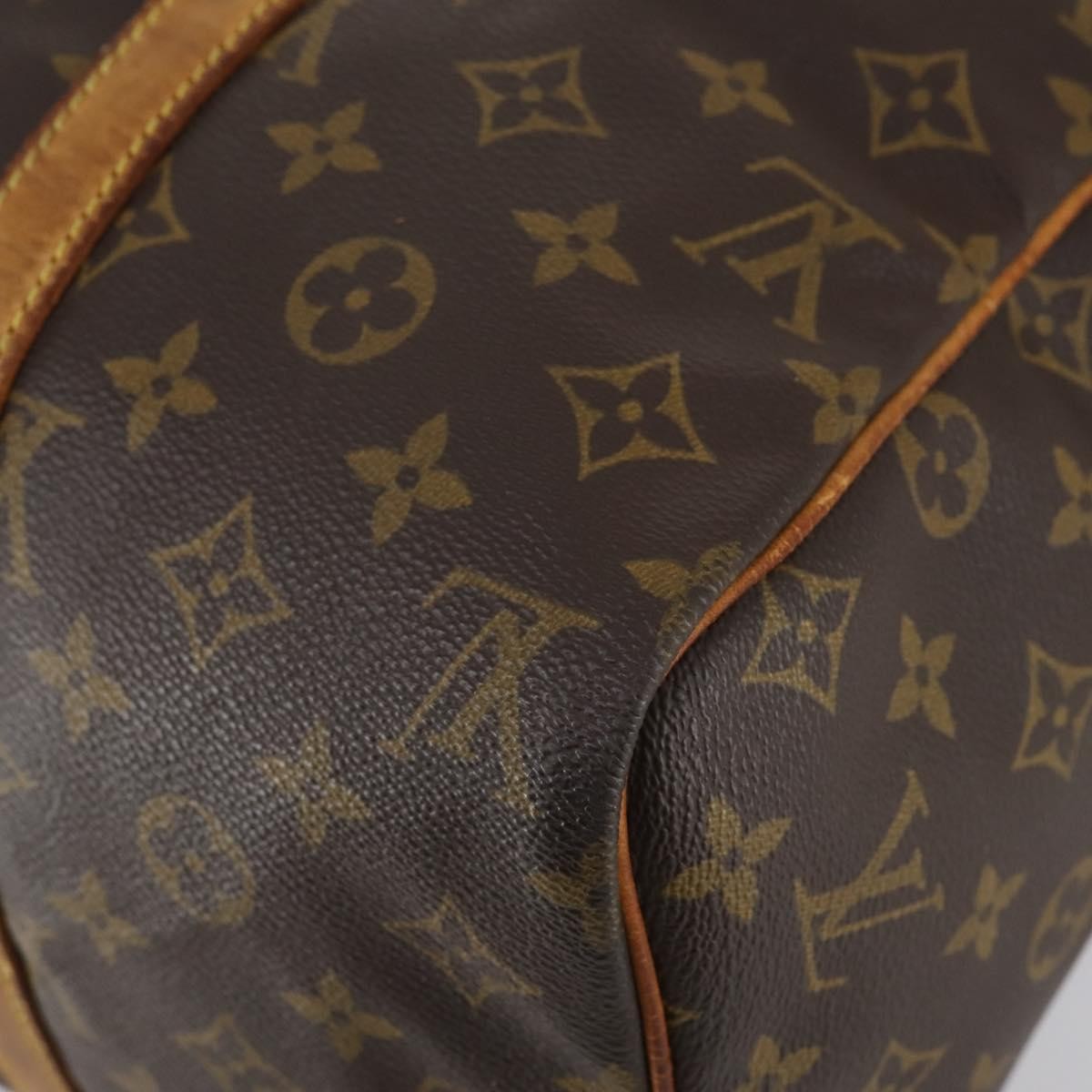 Louis Vuitton Sac Souple Handbag Monogram Canvas Brown Canvas Travel Bag