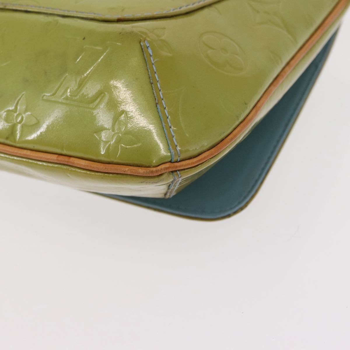 Louis Vuitton Thompson Street Handbag Monogram Vernis Blue Patent_Leather Shoulder Bag