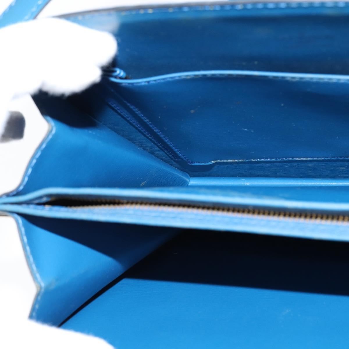 Louis Vuitton Capucines Shoulder Bag Epi Leather Blue Leather Shoulder Bag