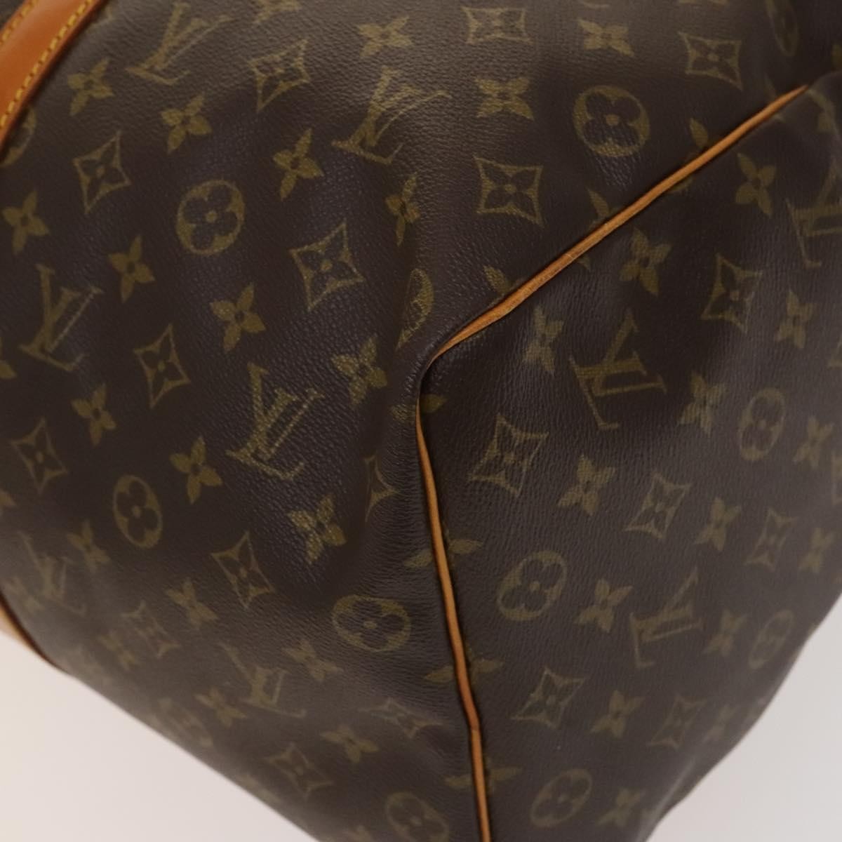 Louis Vuitton Keepall Bag Monogram Canvas Brown Canvas Travel Bag