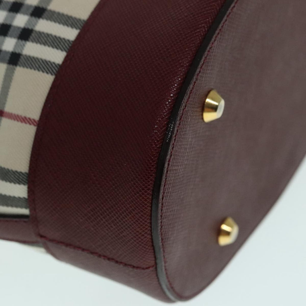 Burberry Nova Check Tote Canvas And Leather Beige Canvas Tote Bag