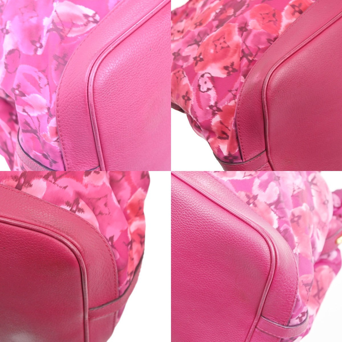 Louis Vuitton Noefull Handbag Ikat Nylon Pink Nylon Shoulder Bag