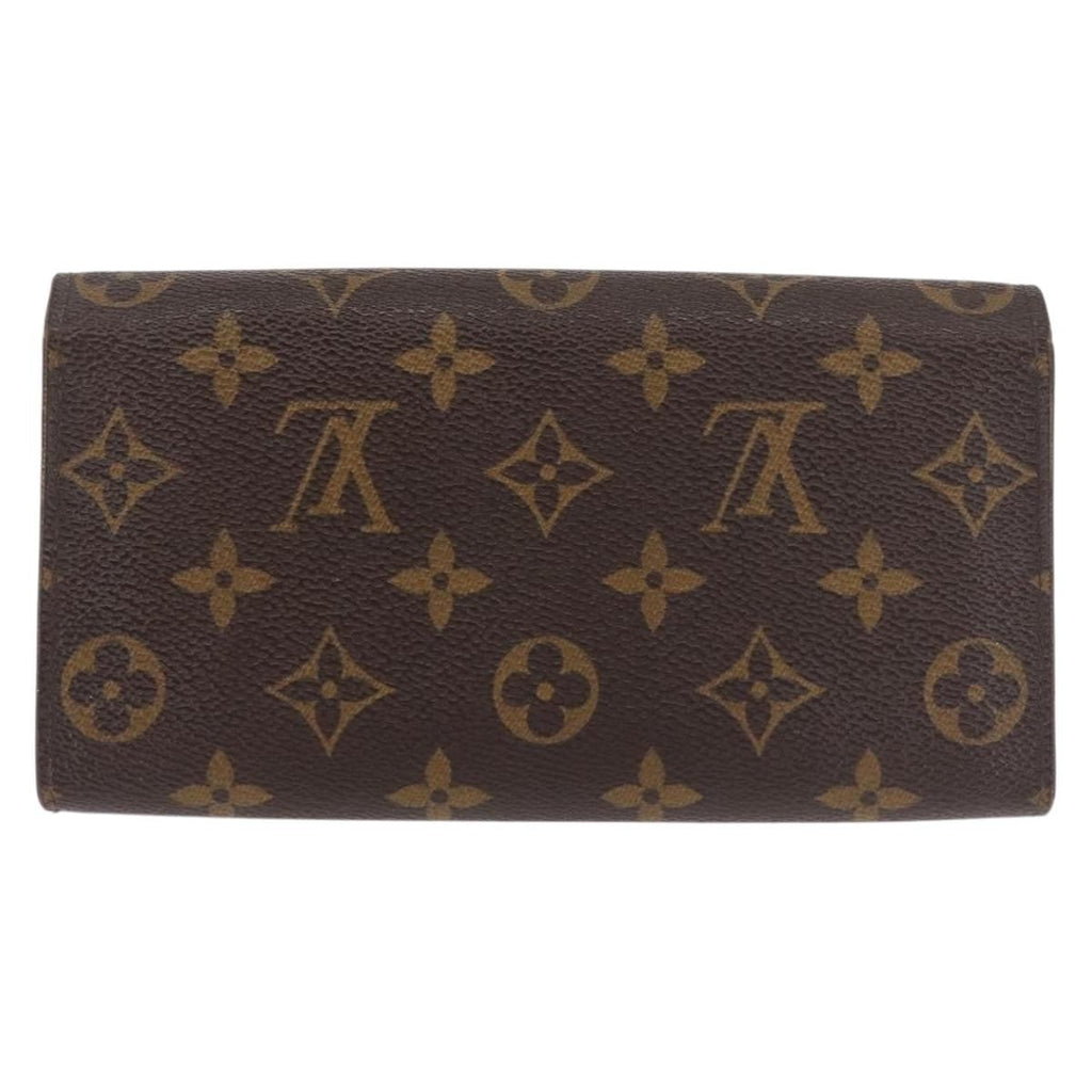 Louis Vuitton Vintage Sarah Wallet Monogram Canvas Brown Canvas Wallets Accessory