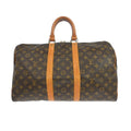 Louis Vuitton Keepall Bag Monogram Canvas Brown Canvas Travel Bag
