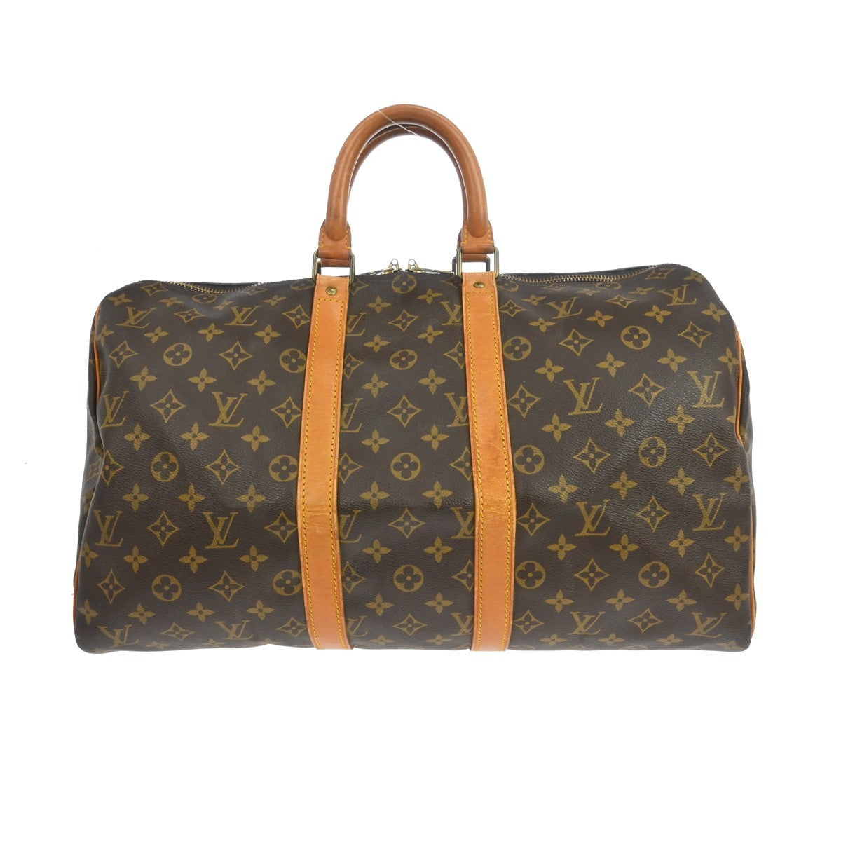 Louis Vuitton Keepall Bag Monogram Canvas Brown Canvas Travel Bag