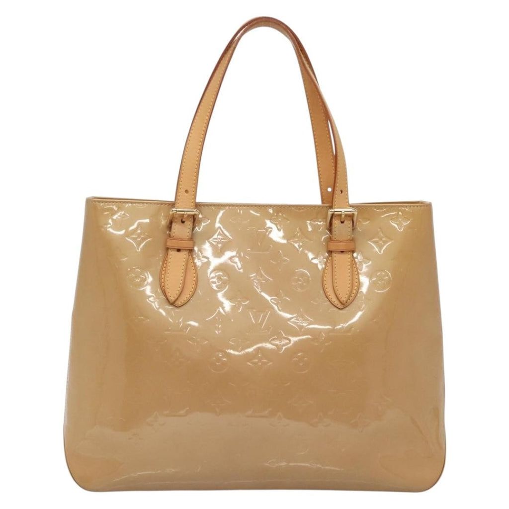 Louis Vuitton Brentwood Handbag Monogram Vernis Brown Patent_Leather Shoulder Bag
