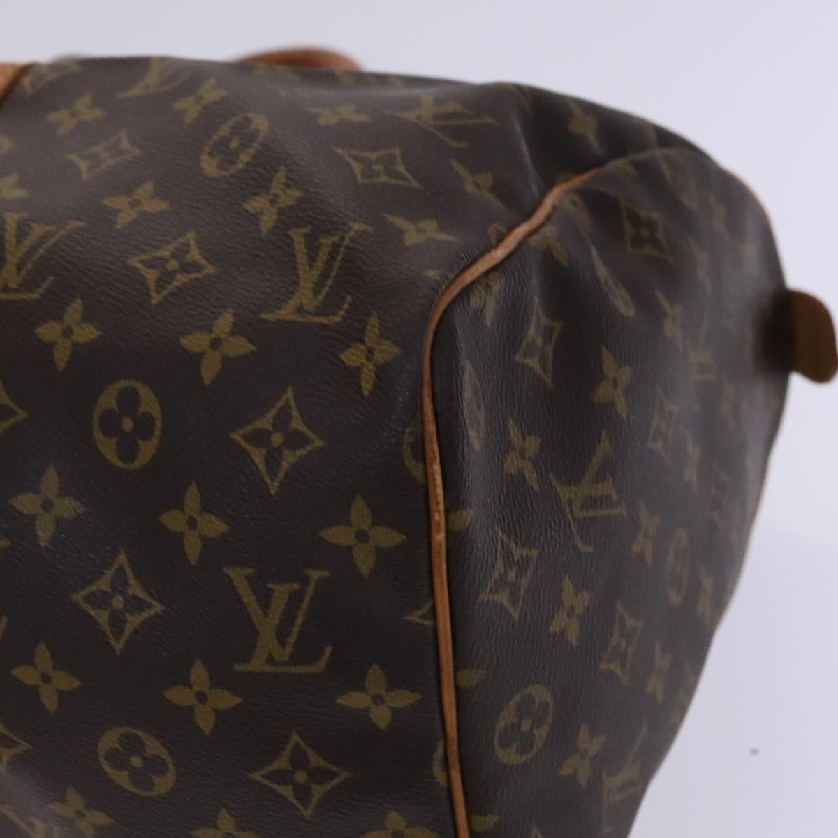 Louis Vuitton Keepall Bag Monogram Canvas Brown Canvas Travel Bag
