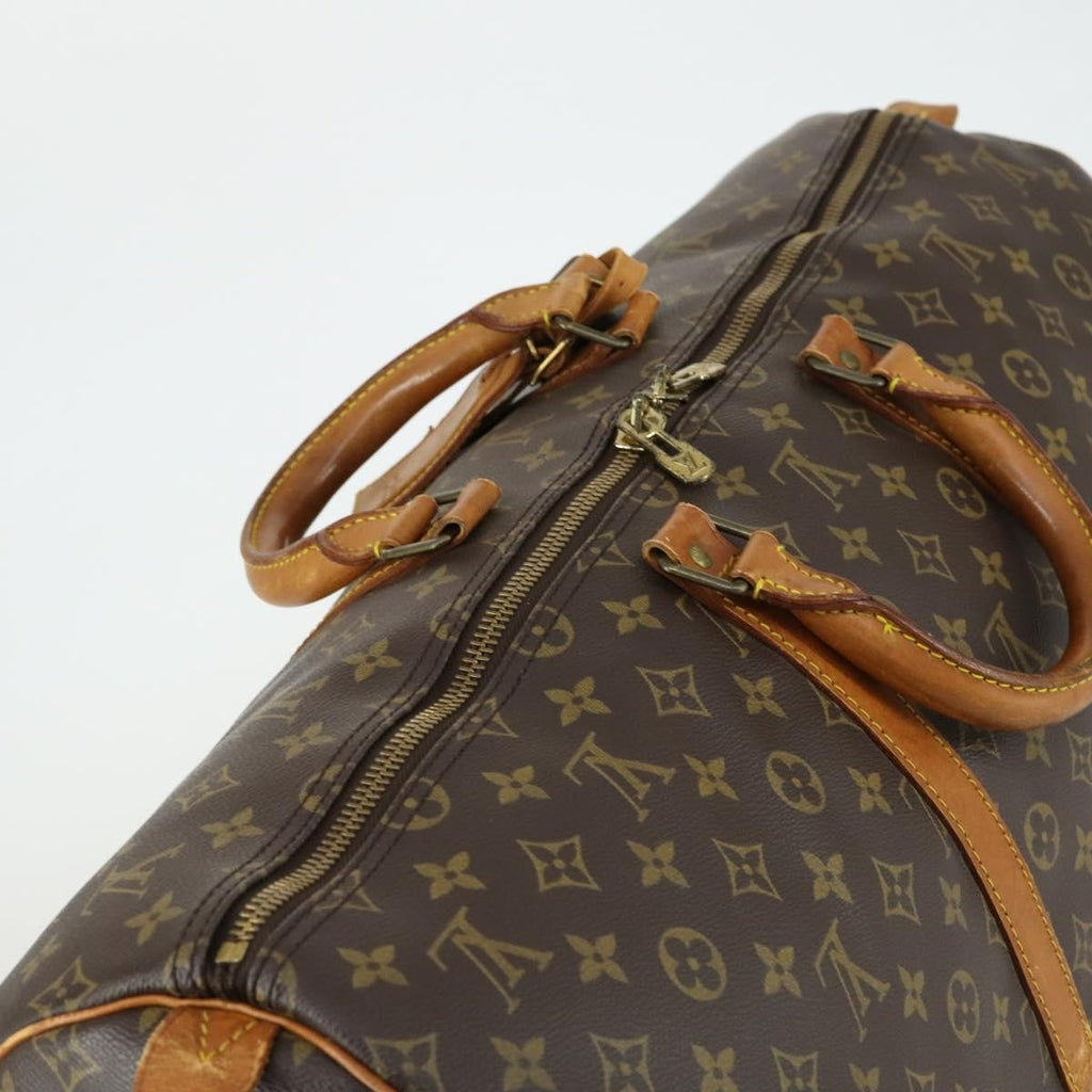 Louis Vuitton Keepall Bag Monogram Canvas Brown Canvas Handbag