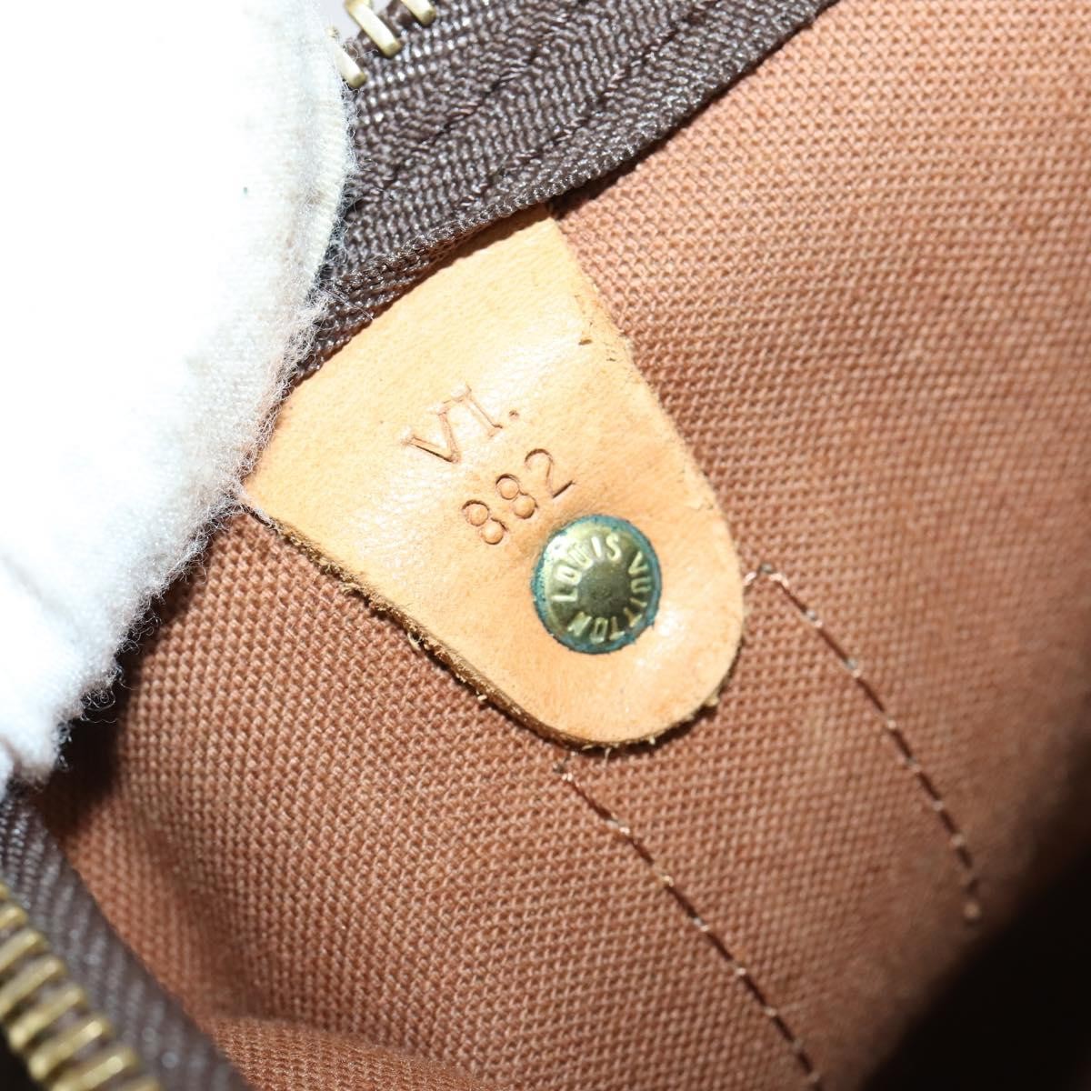 Louis Vuitton Keepall Bag Monogram Canvas Brown Canvas Travel Bag