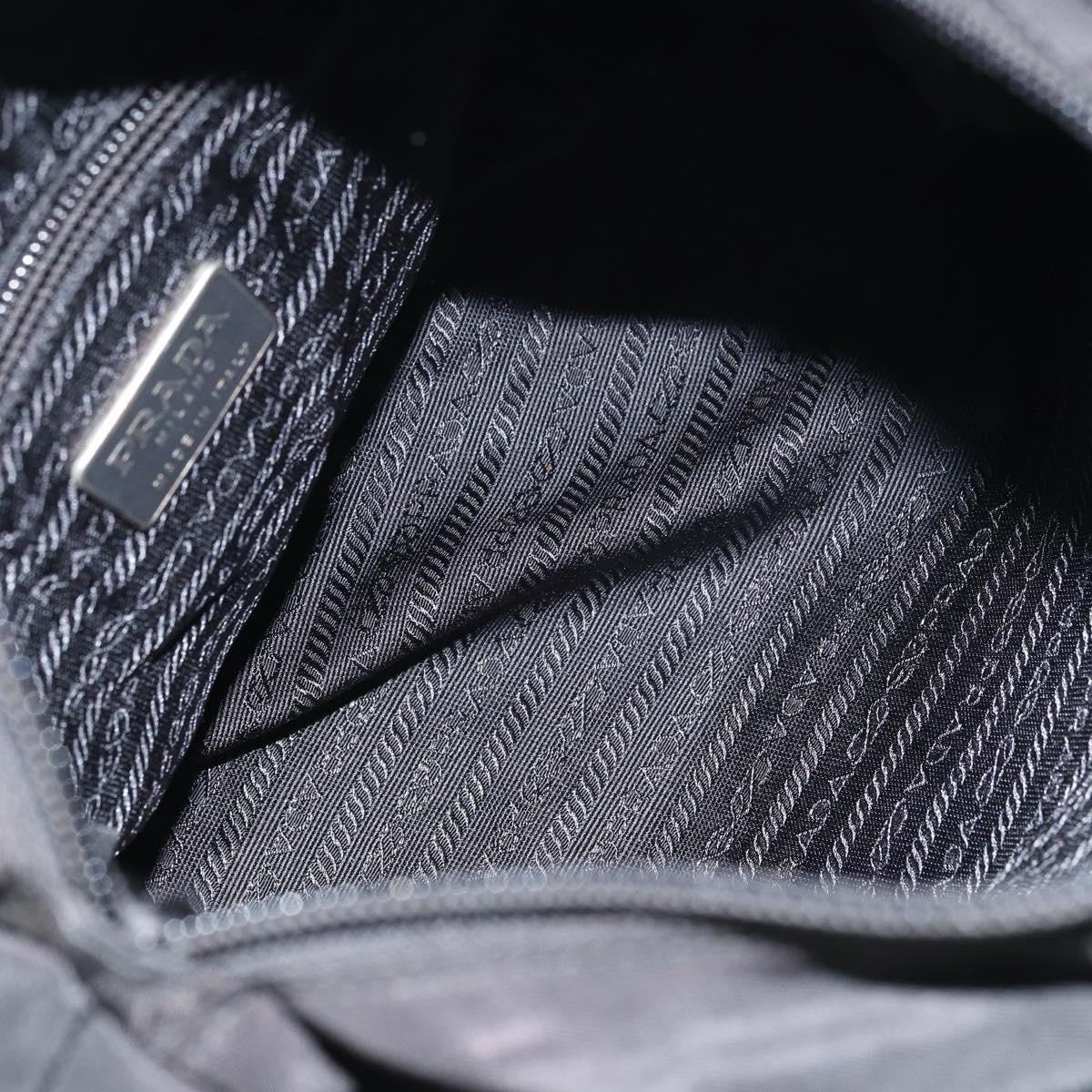Prada Vintage Zip Tote Tessuto Black Nylon Tote Bag Bag