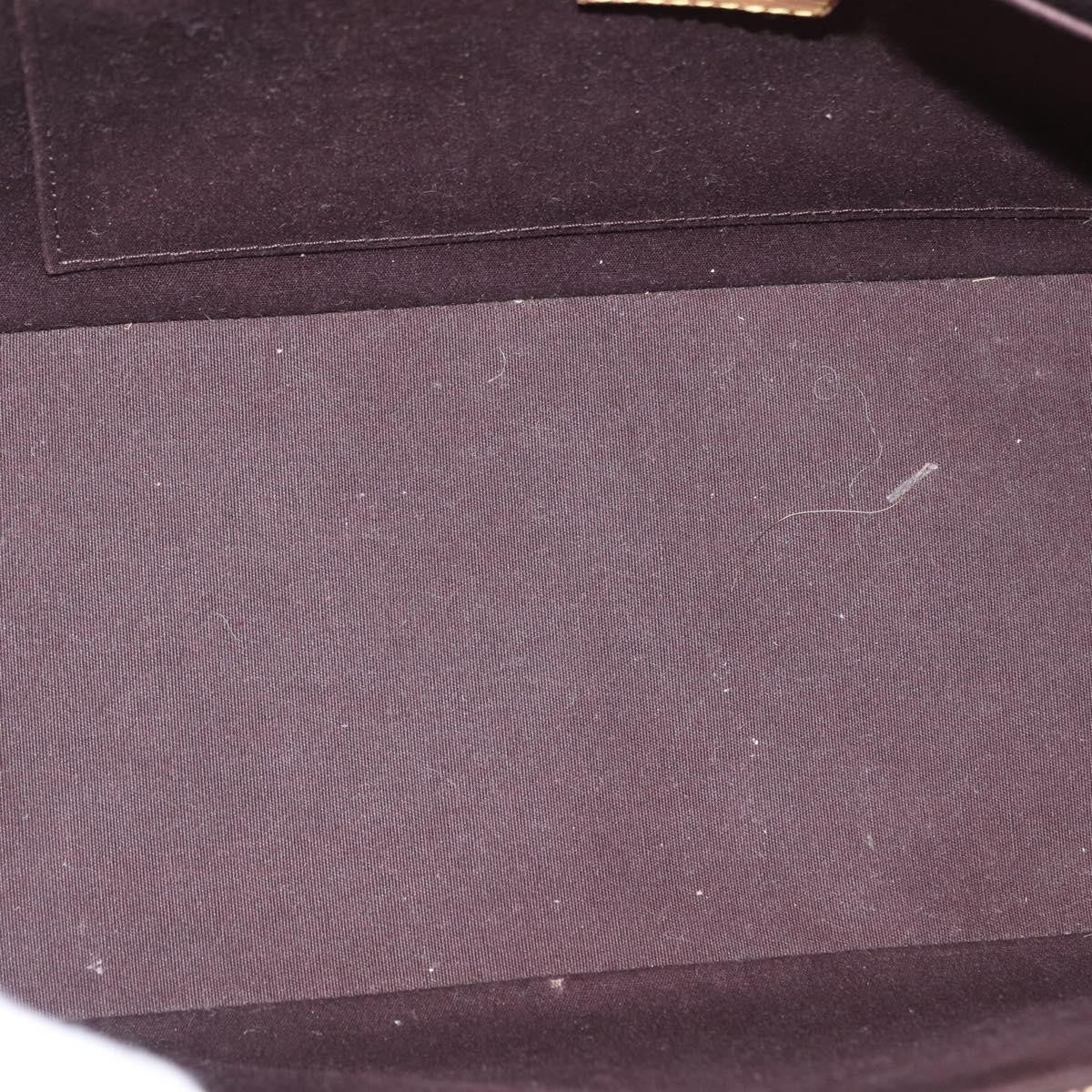 Louis Vuitton Rosewood Avenue Handbag Monogram Vernis Purple Patent_Leather Shoulder Bag