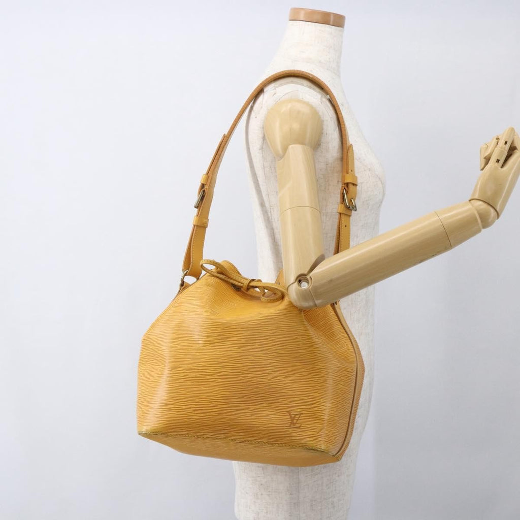 Louis Vuitton Petit Noe Handbag Epi Leather Yellow Leather Shoulder Bag