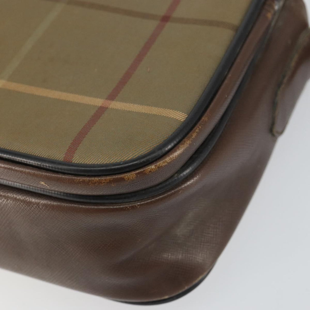 Burberry Nova Check Shoulder Bag Canvas Beige Canvas Shoulder Bag