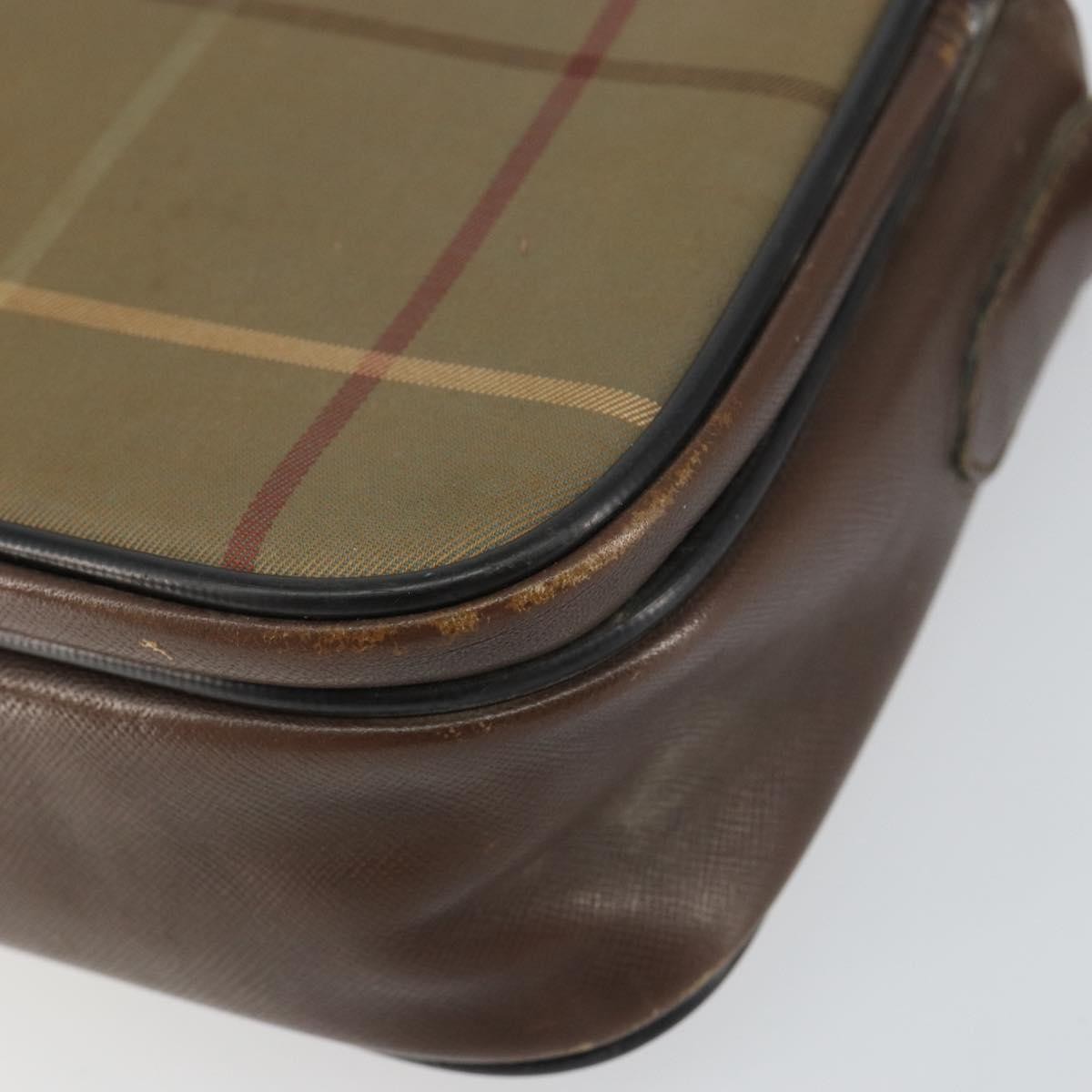 Burberry Nova Check Shoulder Bag Canvas Beige Canvas Shoulder Bag