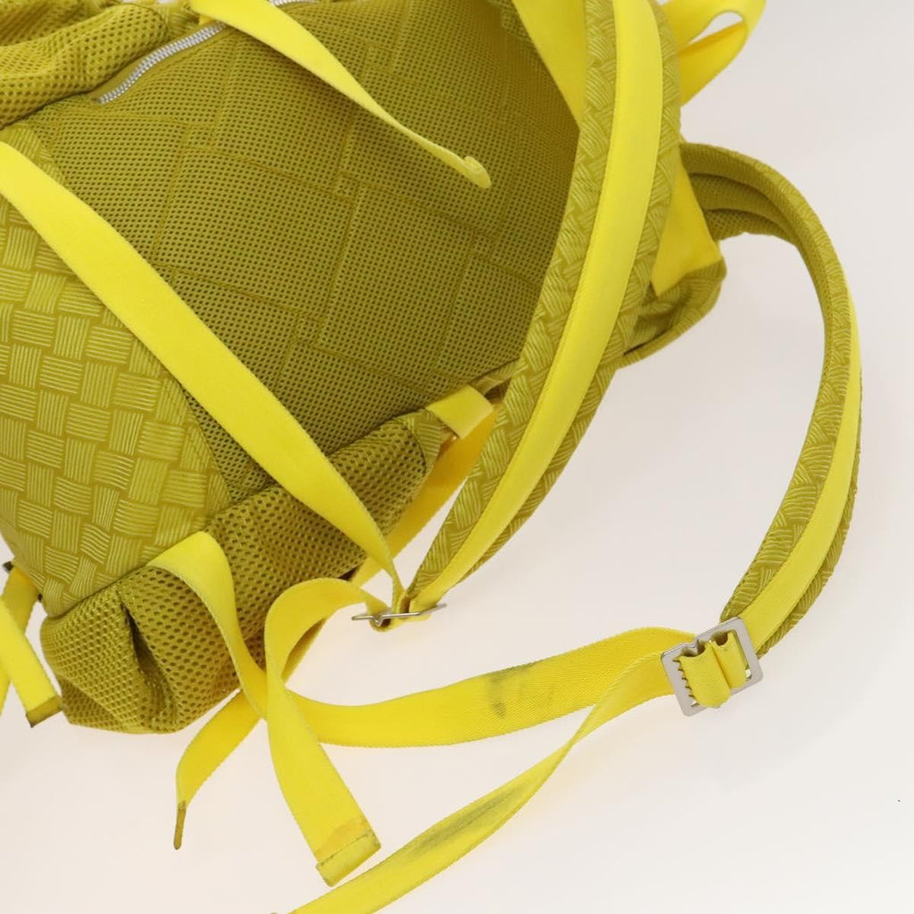 Bottega Veneta Vintage Backpack Nylon Yellow Nylon Backpack Bag