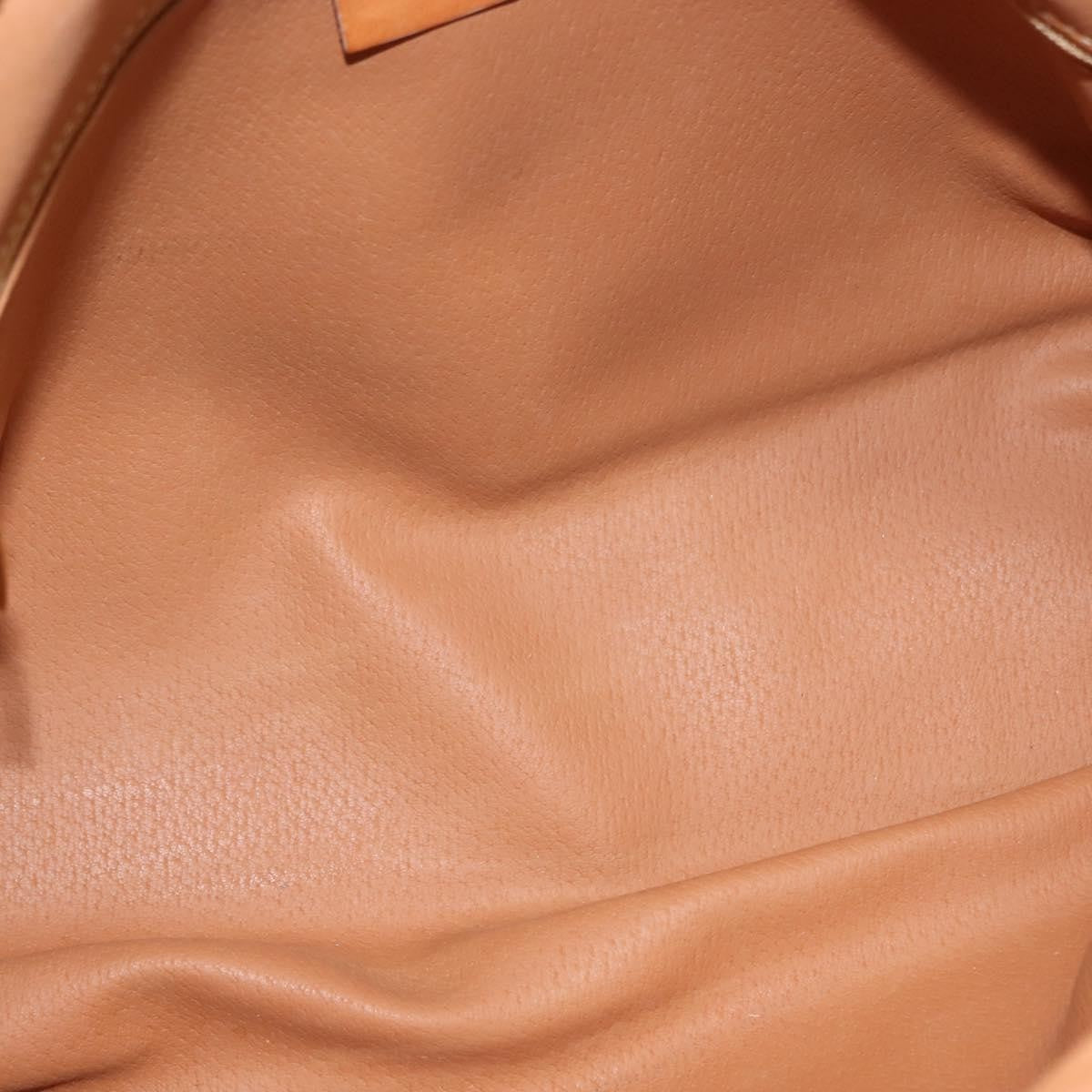 Celine Vintage Macadam Handbag Canvas And Leather Brown Canvas Handbag