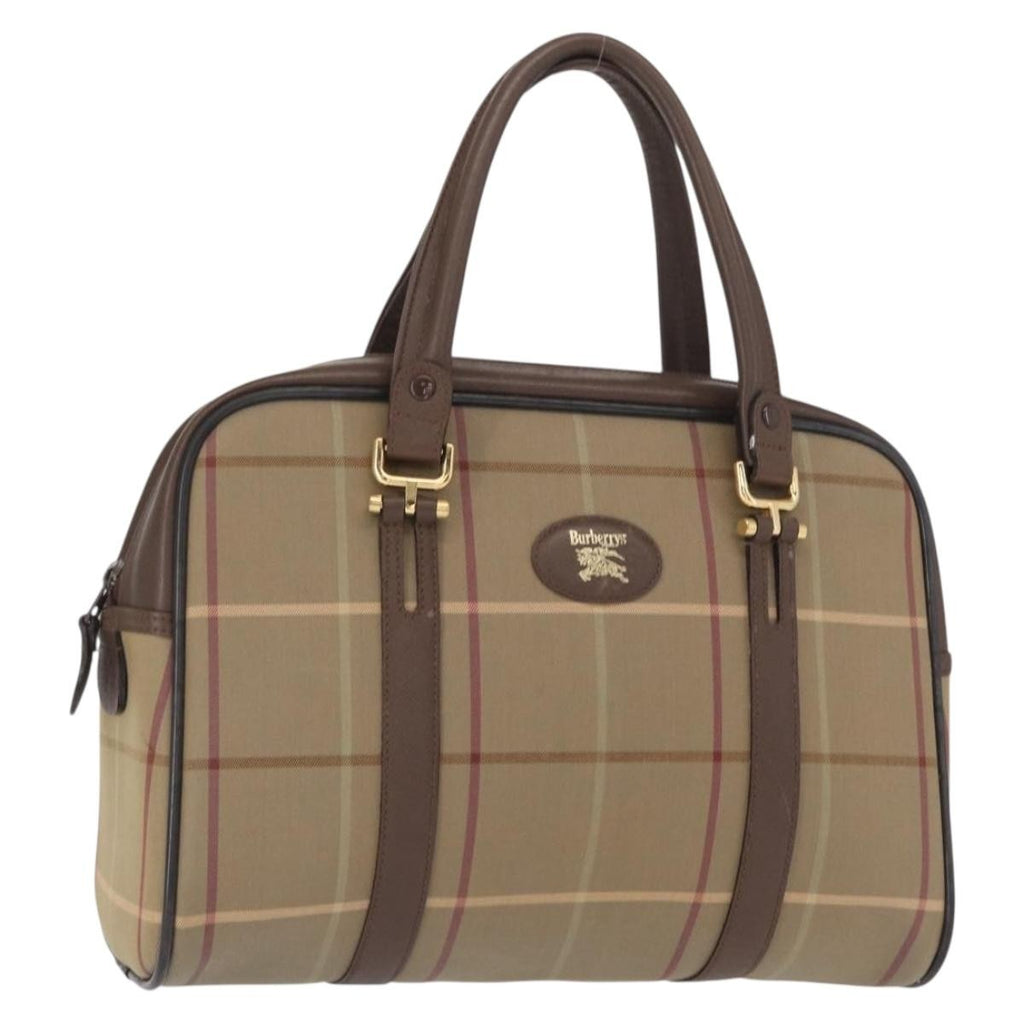 Burberry Nova Handbag Canvas Beige Canvas Handbag