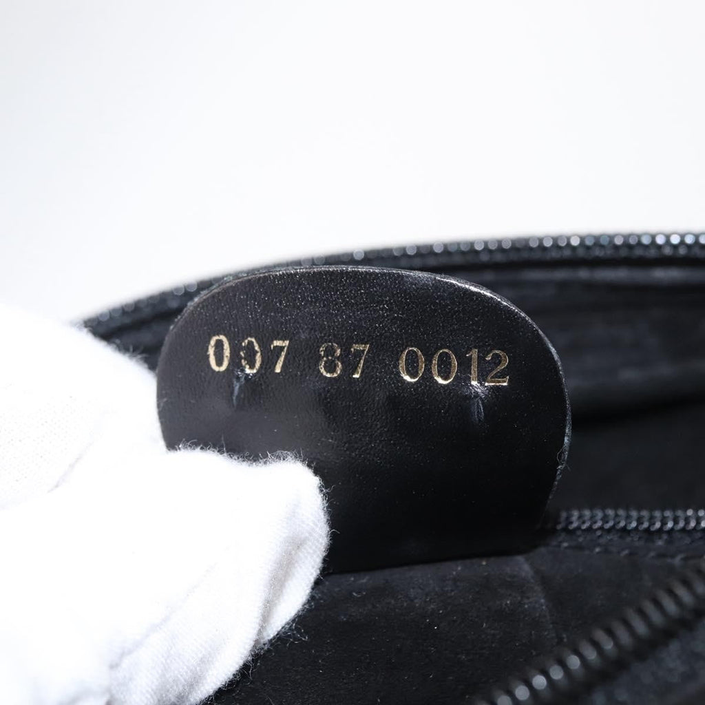 Gucci Vintage Shoulder Bag Leather Black Leather Shoulder Bag Bag (Pre-Owned)