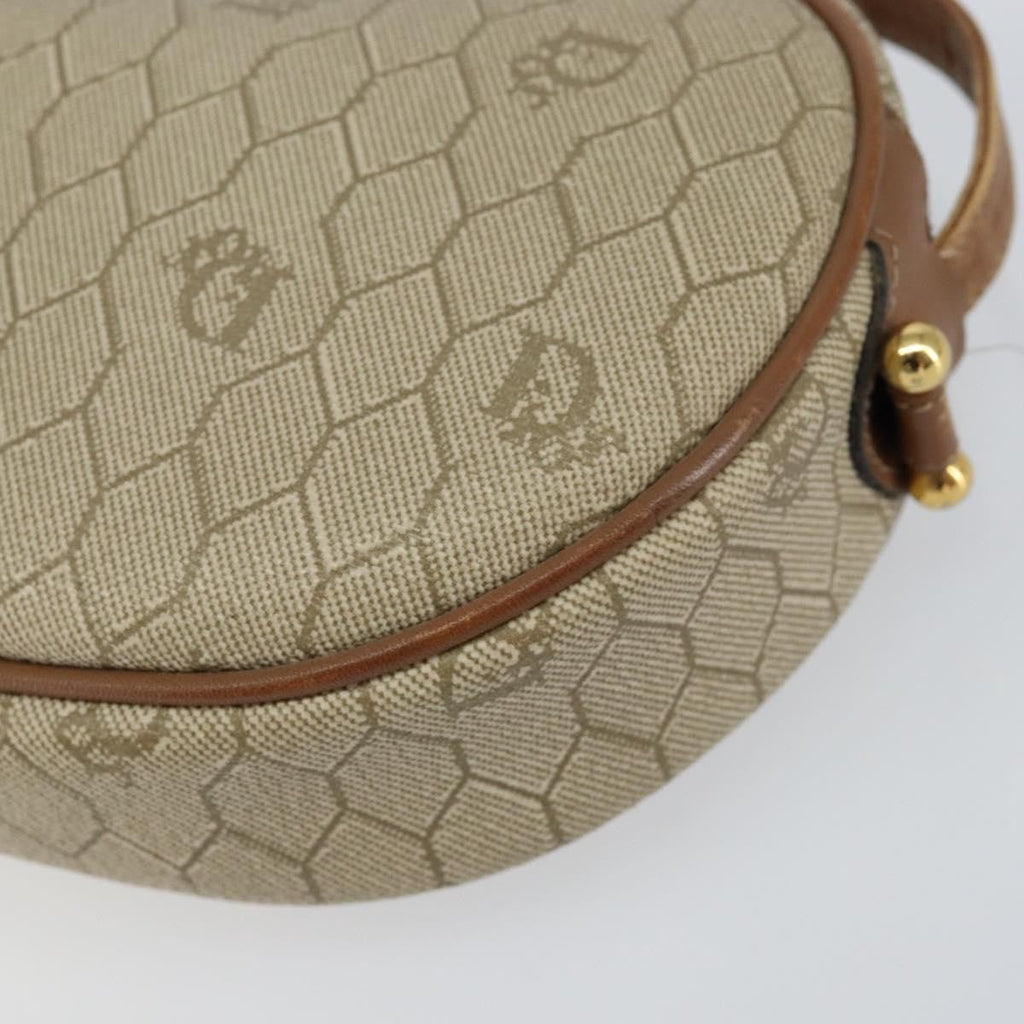 Christian Dior Vintage Honeycomb Shoulder Bag Canvas Beige Canvas Shoulder Bag Bag (Pre-Owned)