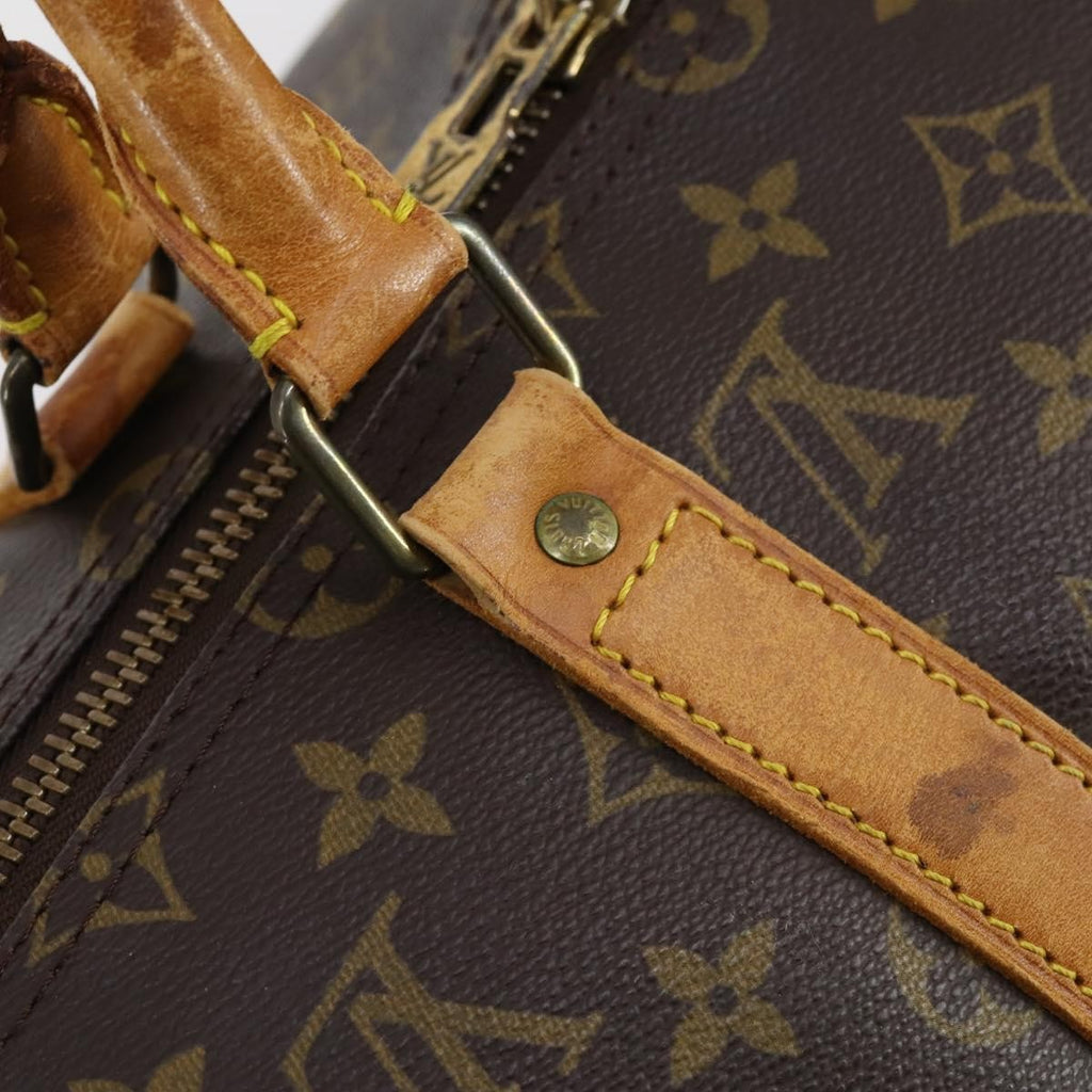 Louis Vuitton Keepall Bag Monogram Canvas Brown Canvas Travel Bag