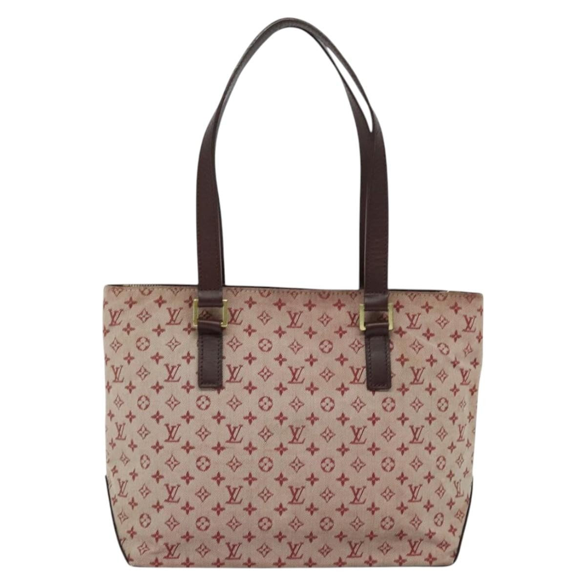 Louis Vuitton Cabas Piano Monogram Canvas Red Canvas Bag