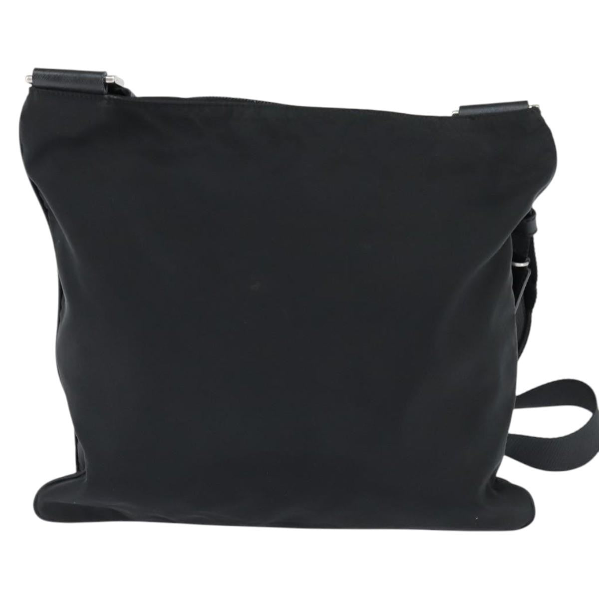 Prada Front Pocket Messenger Bag Tessuto Black Nylon Shoulder Bag Bag