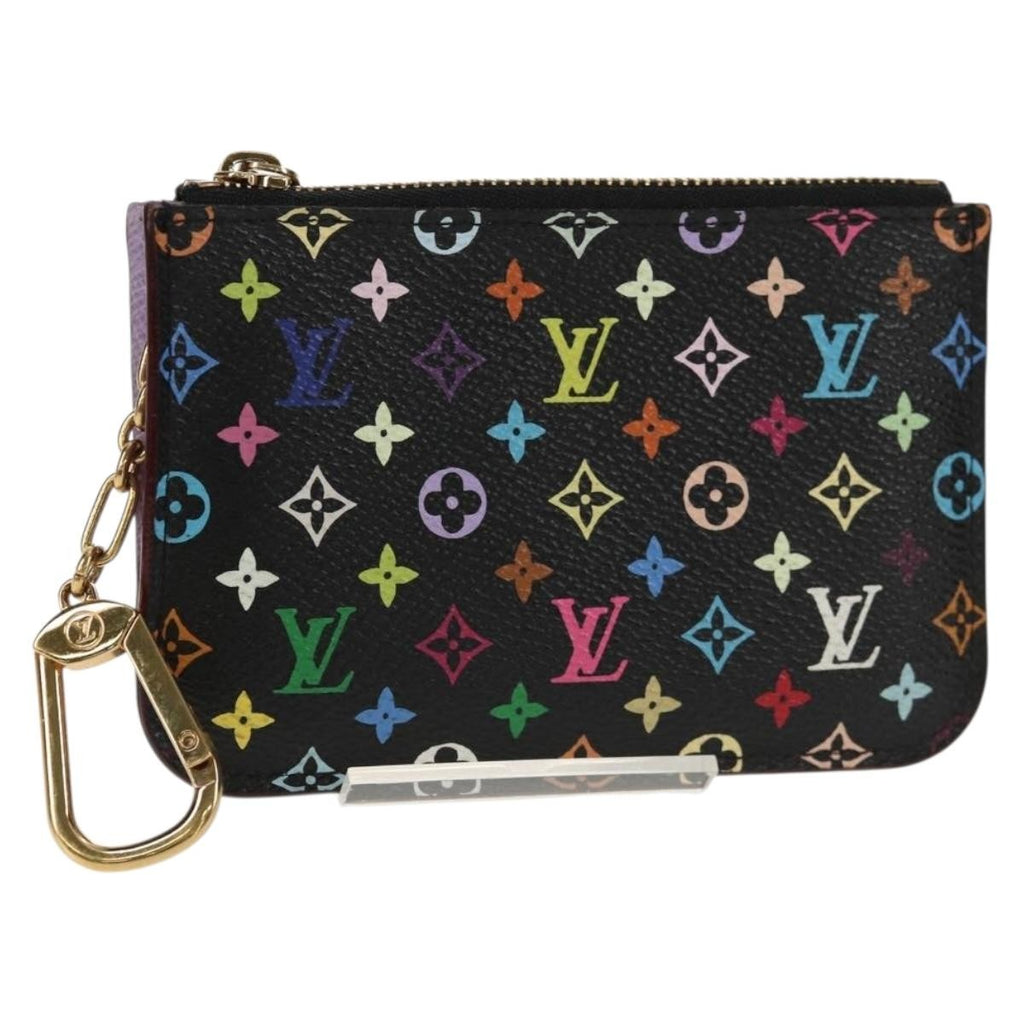 Louis Vuitton Pochette Clés Nm Monogram Multicolor Canvas Black Canvas Wallets Accessory