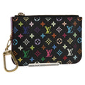Louis Vuitton Pochette Clés Nm Monogram Multicolor Canvas Black Canvas Wallets Accessory