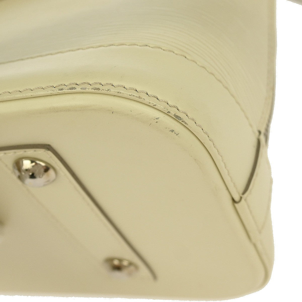 Louis Vuitton Alma Handbag Epi Leather Beige Leather Handbag