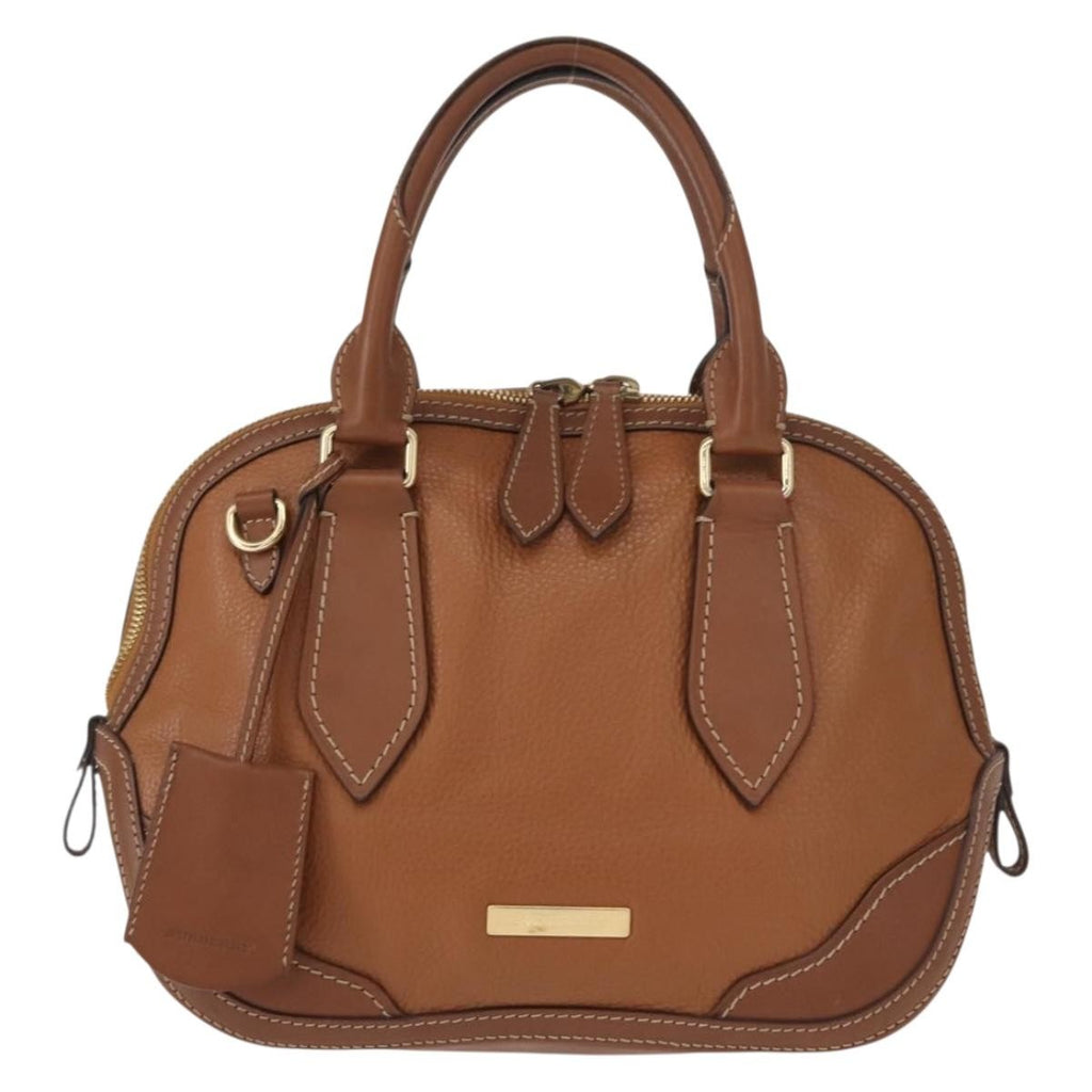 Burberry Orchard Bag Smooth Leather Brown Leather Handbag