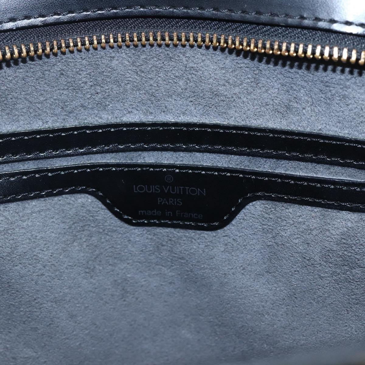 Louis Vuitton Saint Jacques Handbag Epi Leather Black Leather Handbag