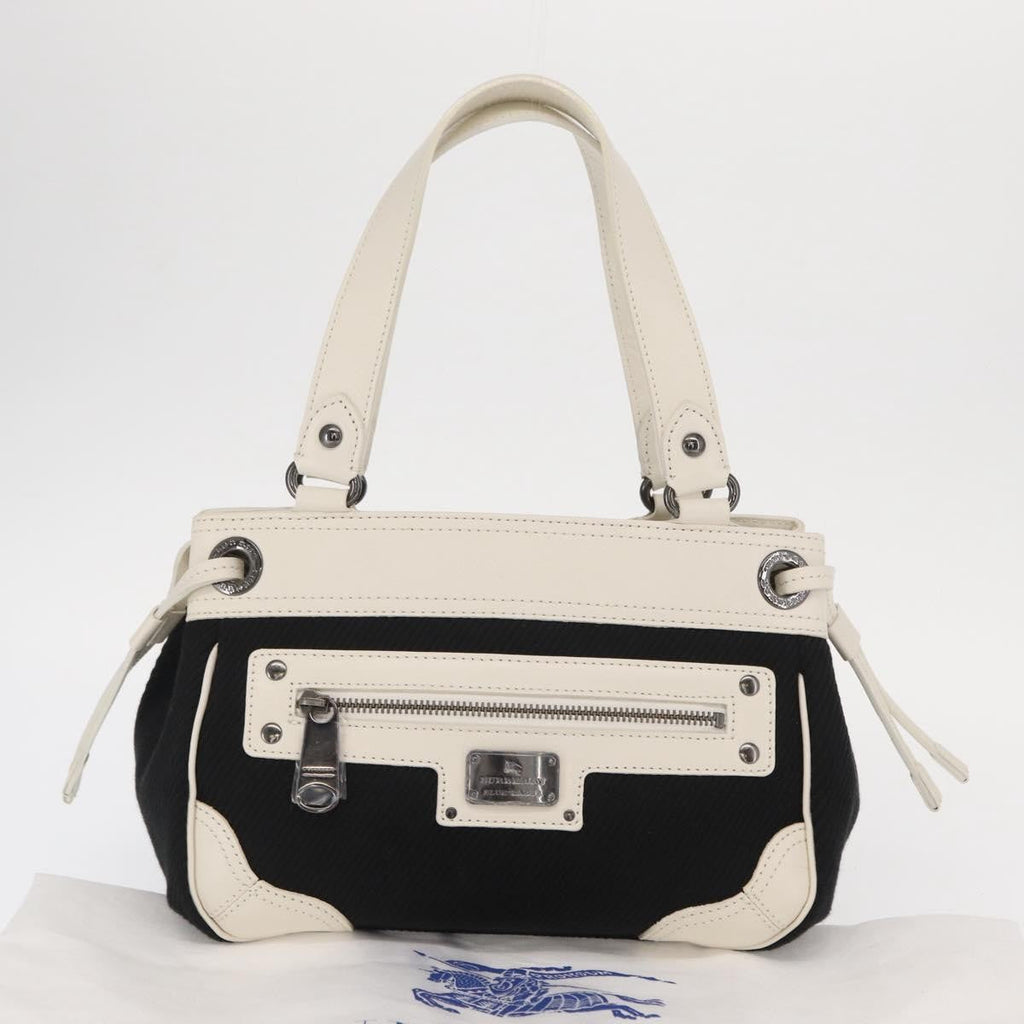 Burberry Vintage Handbag Canvas Black Canvas Handbag