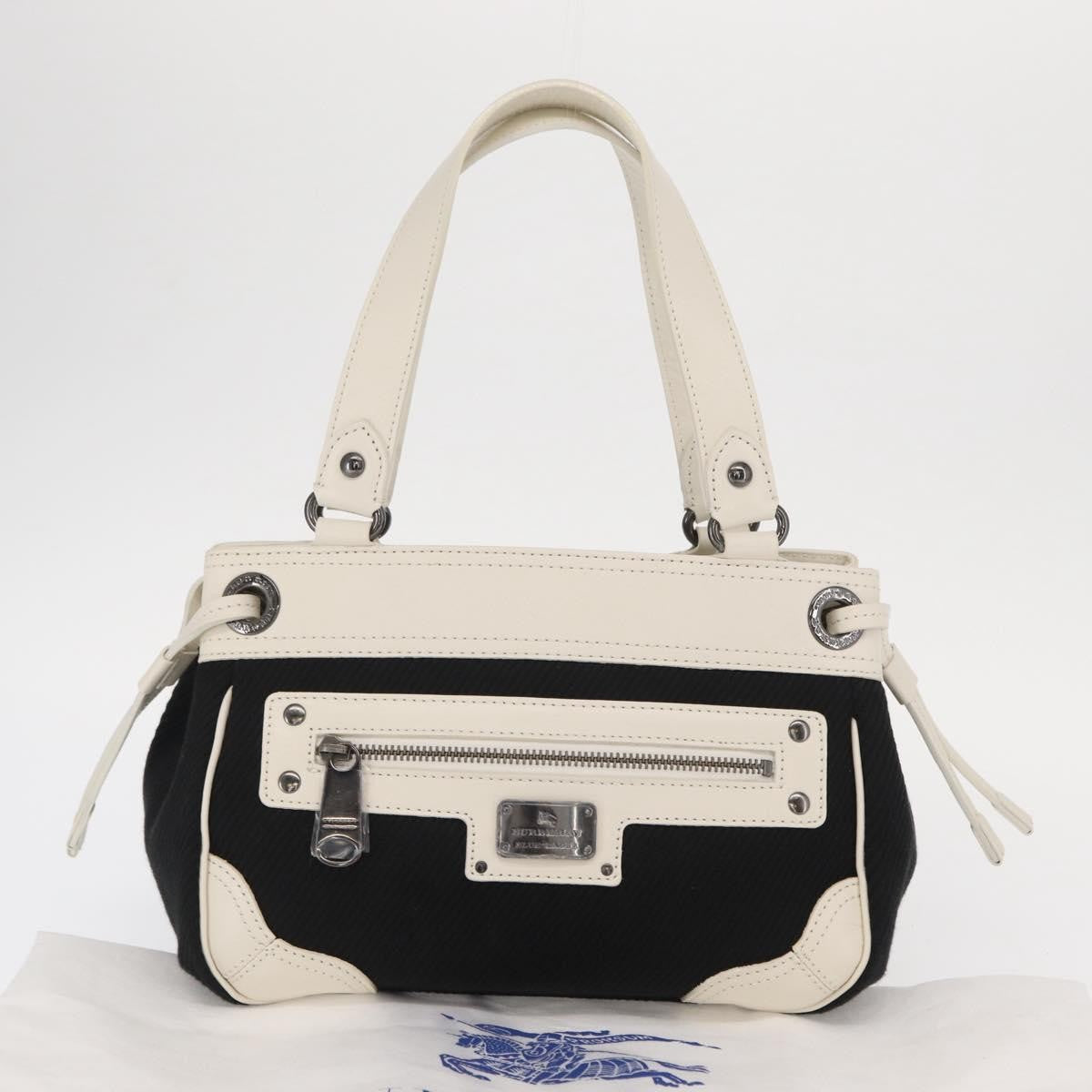 Burberry Vintage Handbag Canvas Black Canvas Handbag