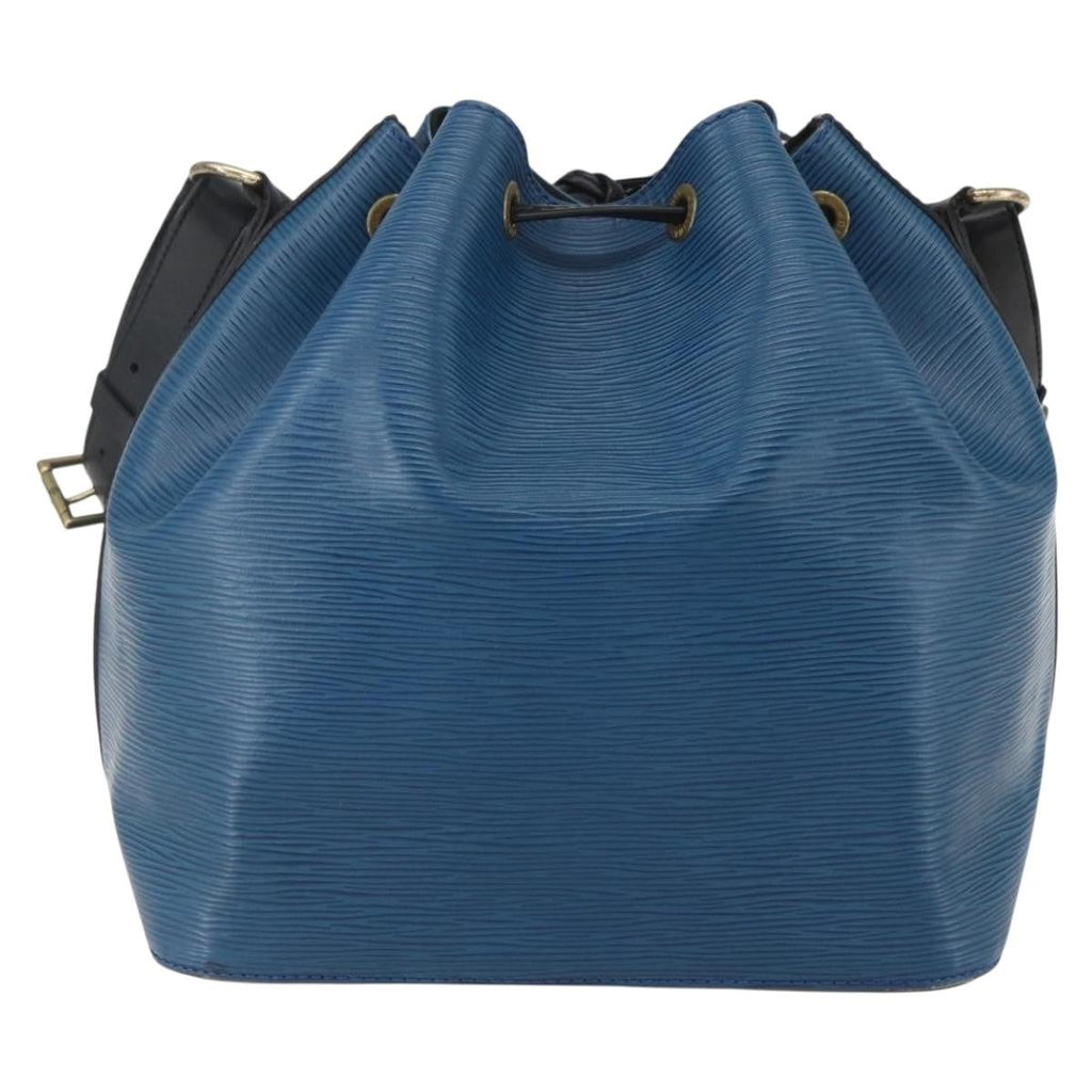 Louis Vuitton Bicolor Petit Noe Handbag Epi Leather Blue Leather Shoulder Bag