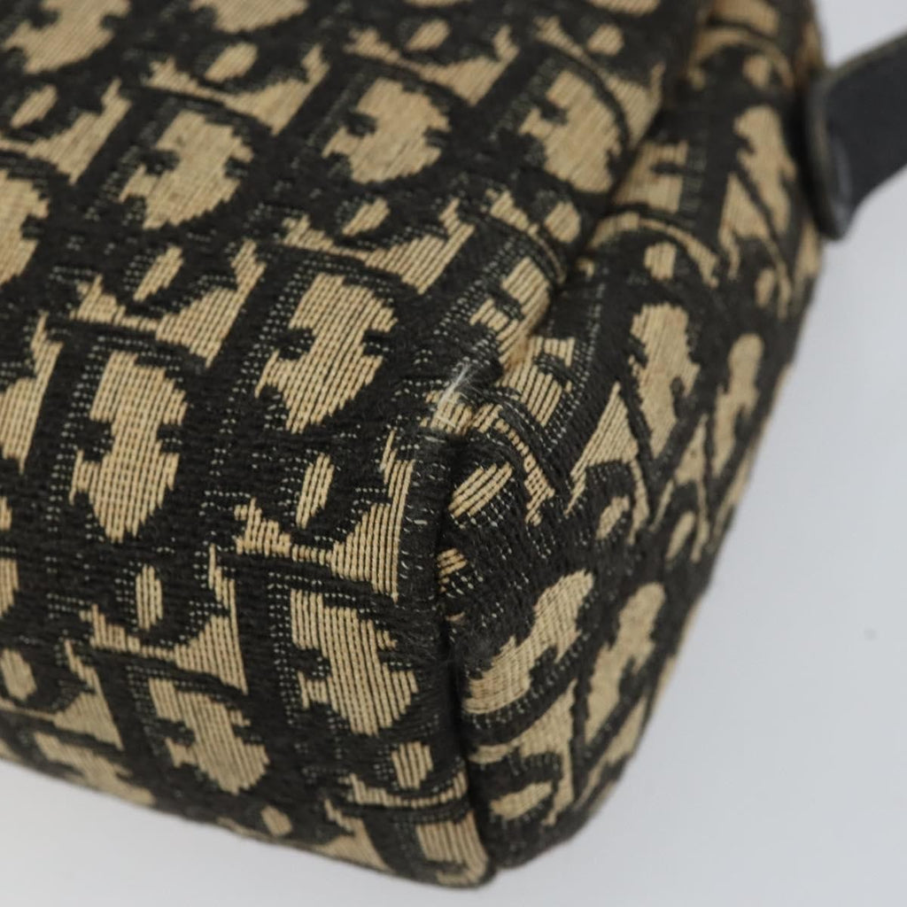 Christian Dior Vintage Cd Trotter Shoulder Bag Canvas Black Canvas Shoulder Bag Bag (Pre-Owned)