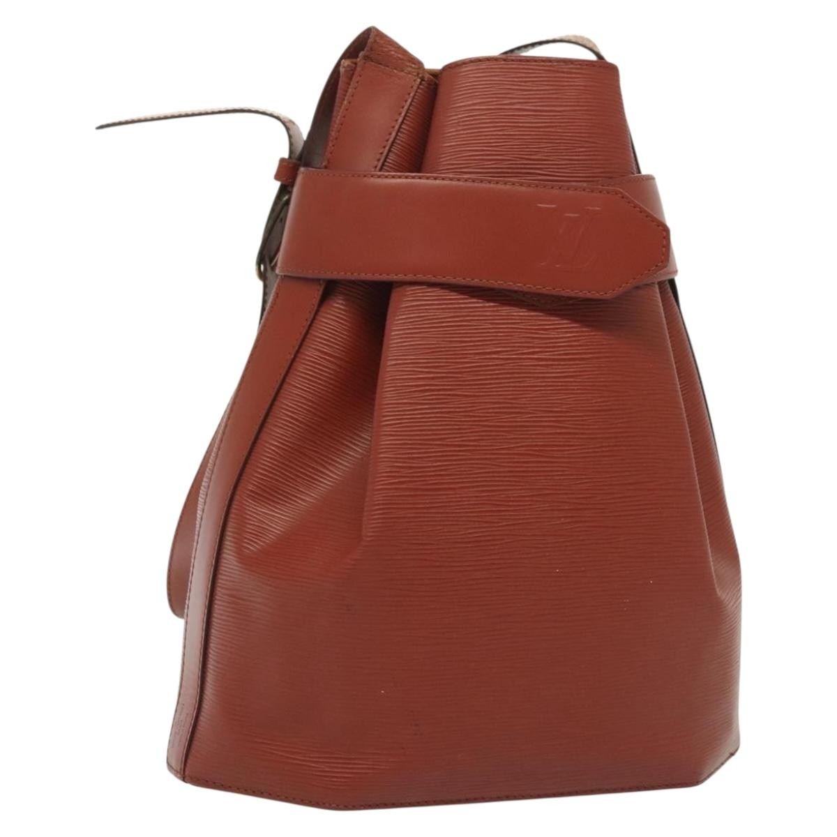 Louis Vuitton Vintage Sac D'epaule Handbag Epi Leather Brown Leather Bag