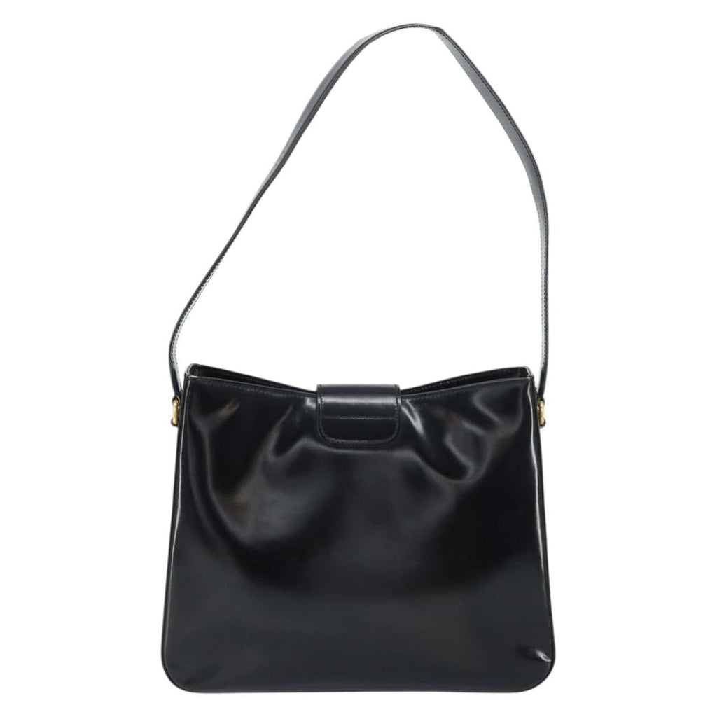 Celine Handbag Patent Leather Black Patent_Leather Shoulder Bag Bag