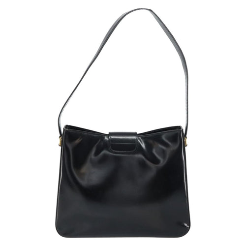 Celine Handbag Patent Leather Black Patent_Leather Shoulder Bag Bag