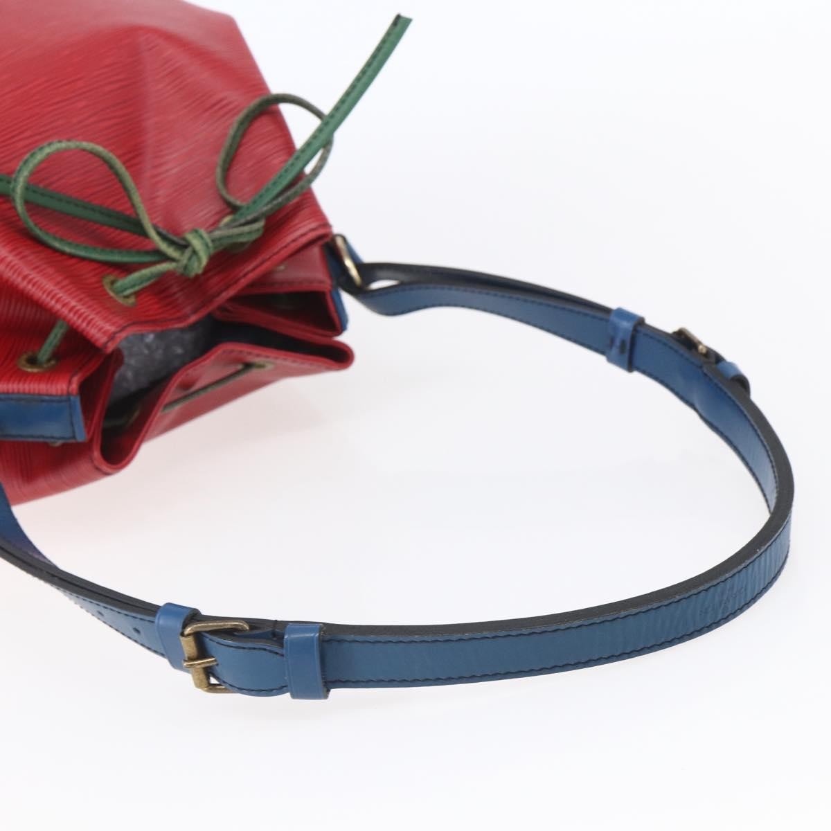 Louis Vuitton Tricolor Noe Handbag Epi Leather Red Leather Shoulder Bag