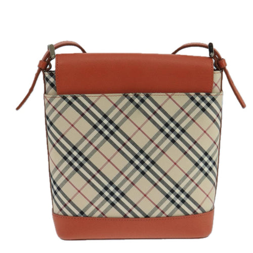 Burberry Nova Check Shoulder Bag Canvas And Leather Beige Canvas Shoulder Bag