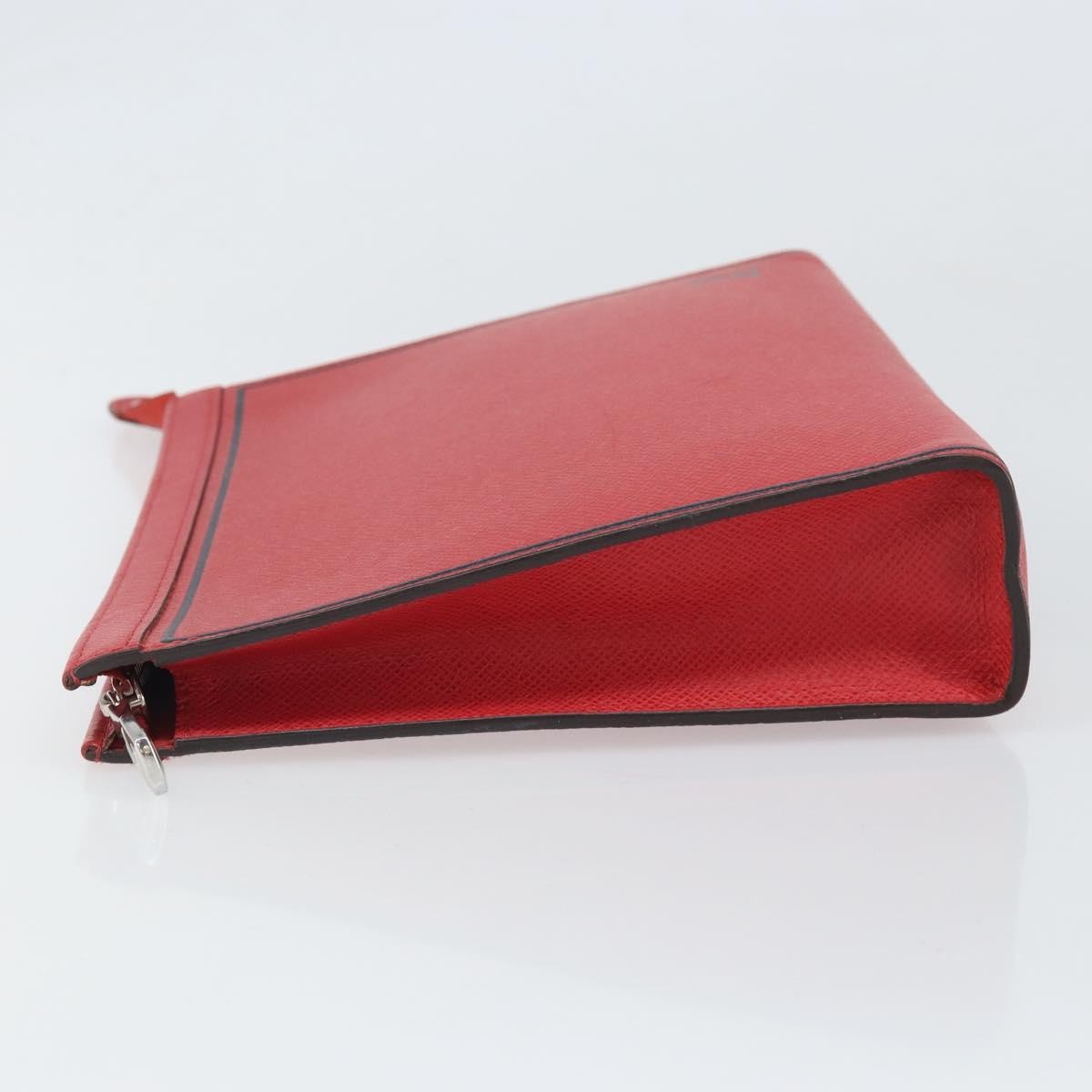 Louis Vuitton Pochette Voyage Taiga Leather Red Leather Clutche & Pouche Bag
