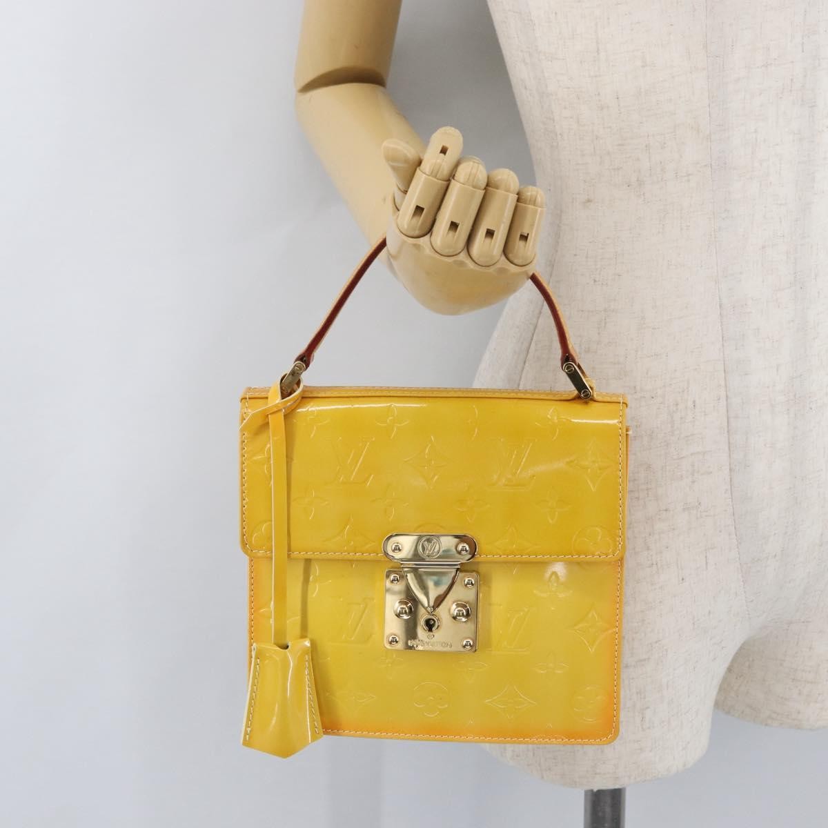 Louis Vuitton Spring Street Nm Handbag Patent Leather Yellow Patent_Leather Handbag