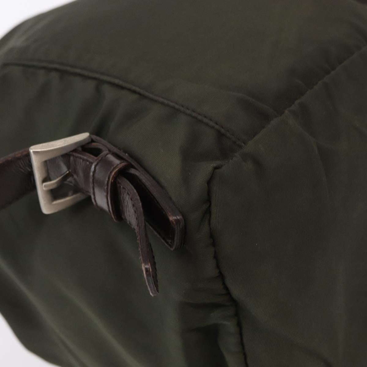 Prada Front Pocket Backpack Tessuto Khaki Nylon Backpack Bag