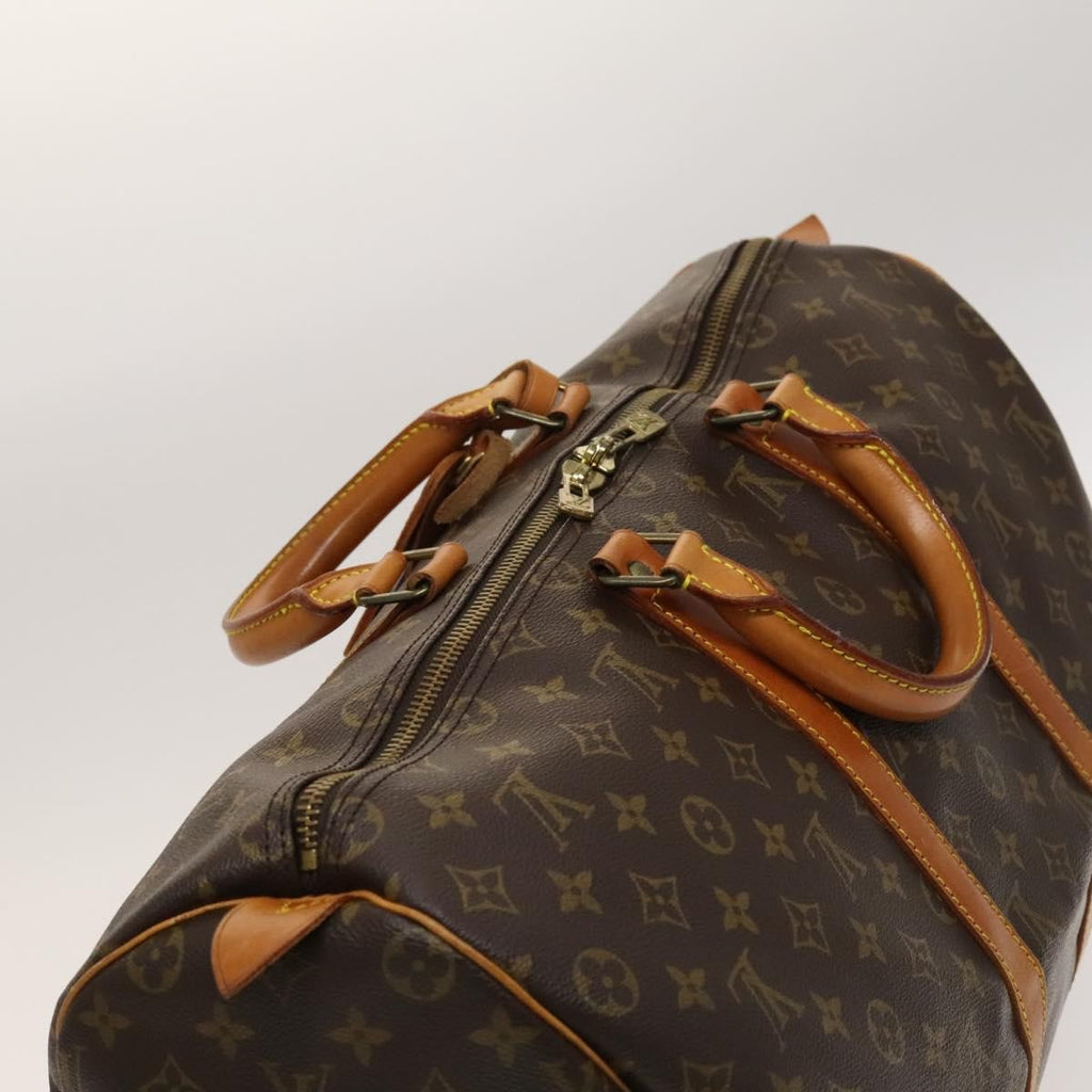 Louis Vuitton Keepall Bag Monogram Canvas Brown Canvas Travel Bag