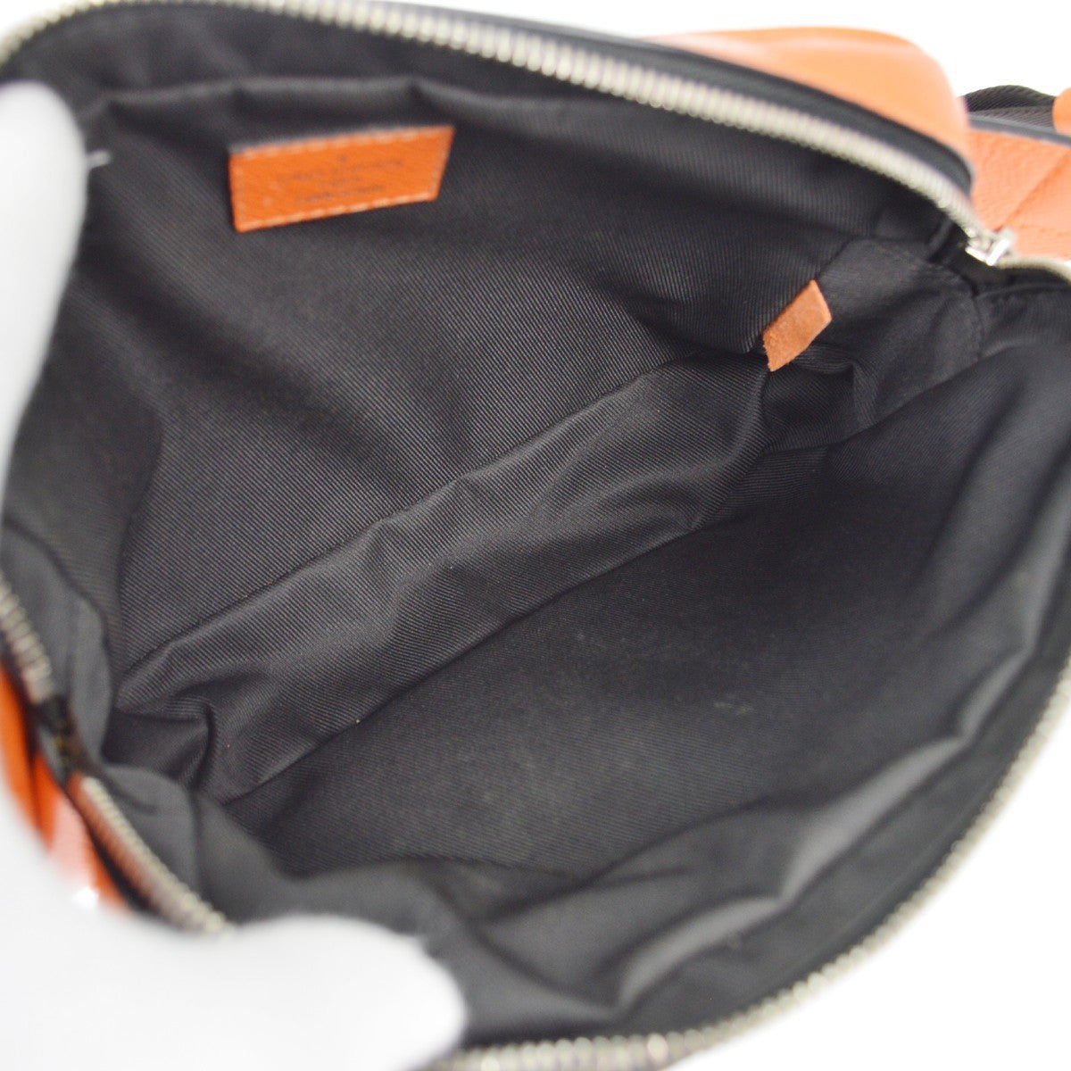Louis Vuitton Outdoor Bumbag Monogram Taigarama Orange Leather Clutche & Pouche Bag