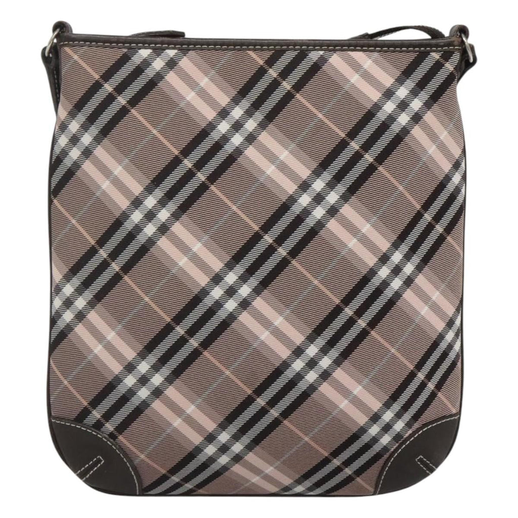 Burberry Nova Check Blue Label Canvas Pink Canvas Shoulder Bag