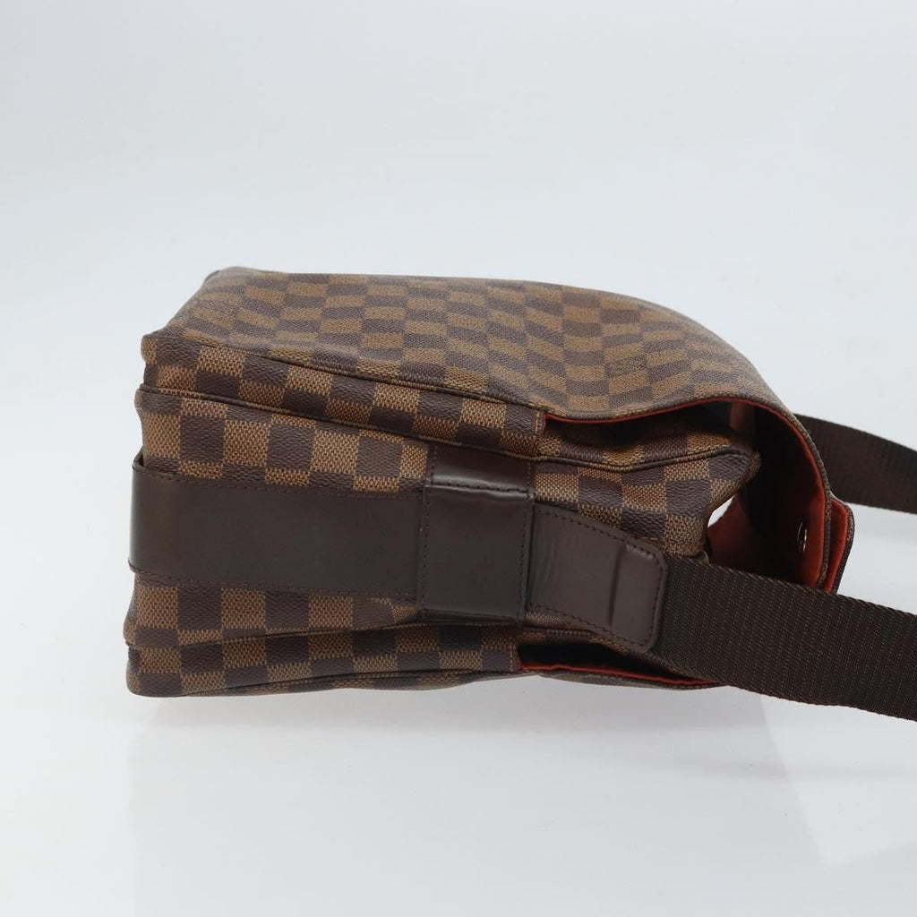 Louis Vuitton Naviglio Handbag Damier Brown Canvas Shoulder Bag