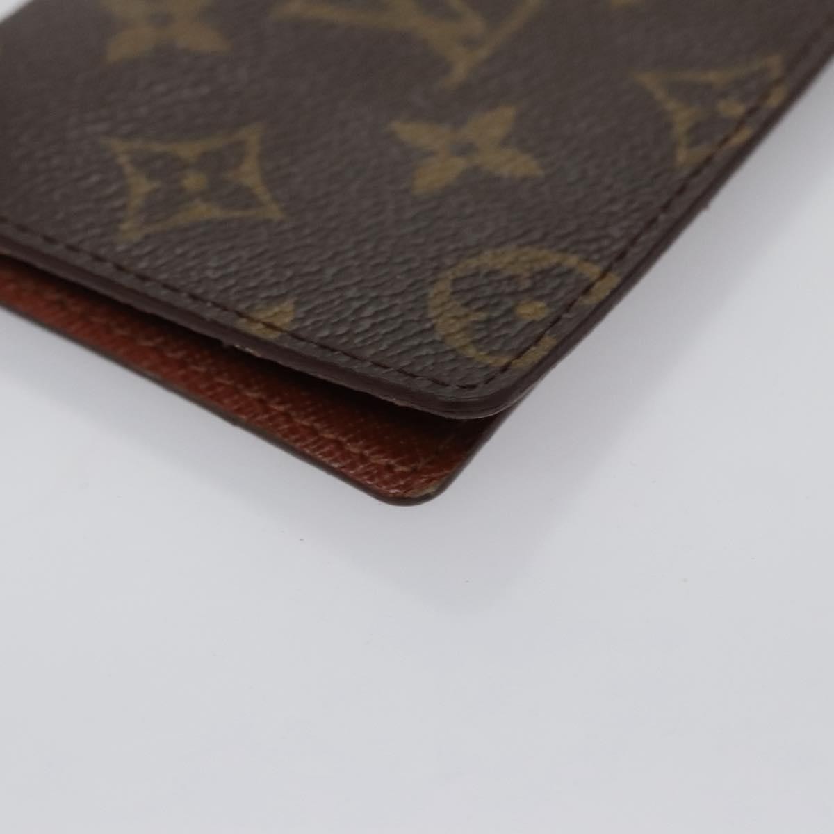 Louis Vuitton Vertical Id Card Holder Canvas Brown Canvas Card Holders Accessory